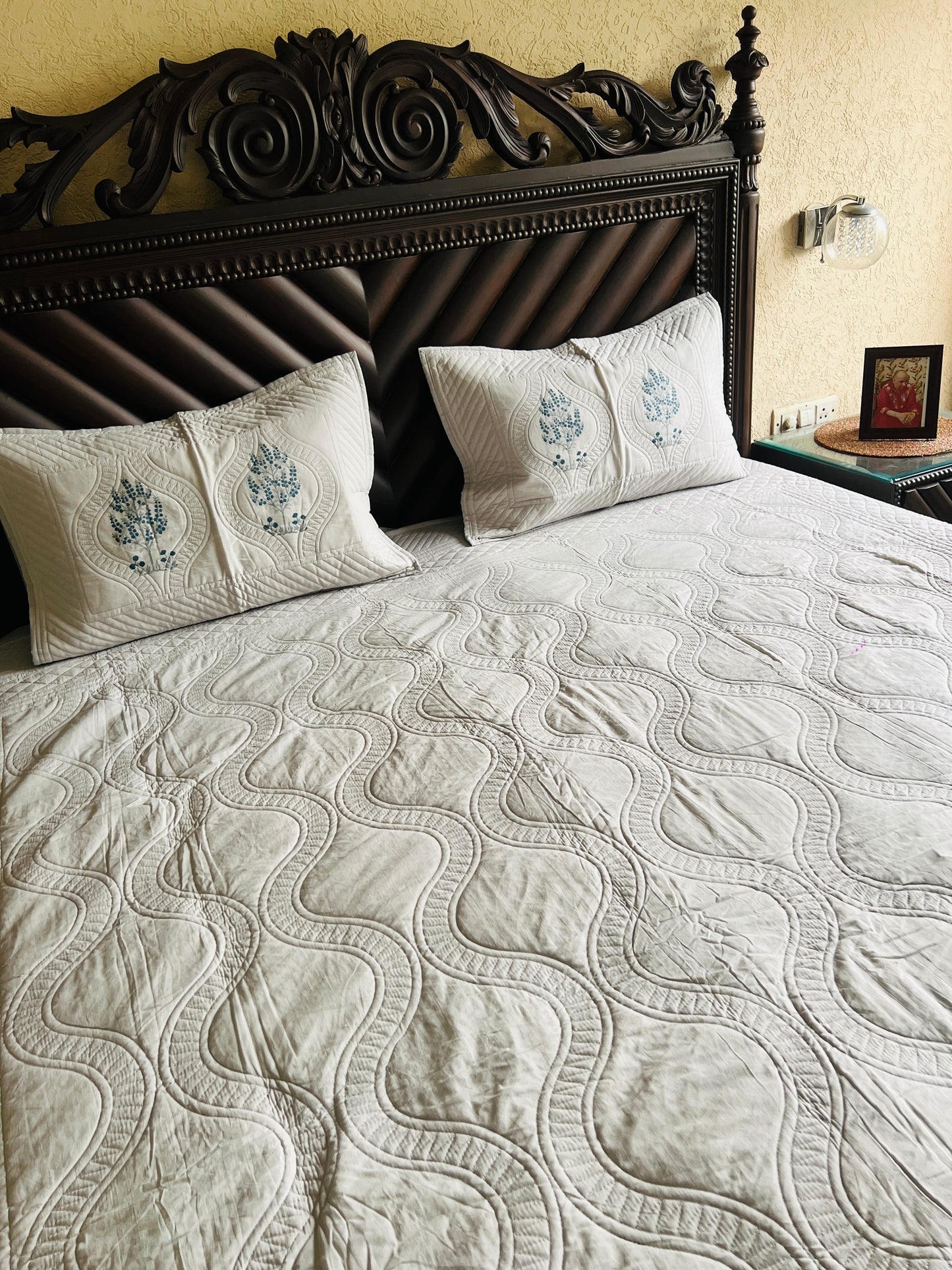 Jaal Handblock Bedcover
