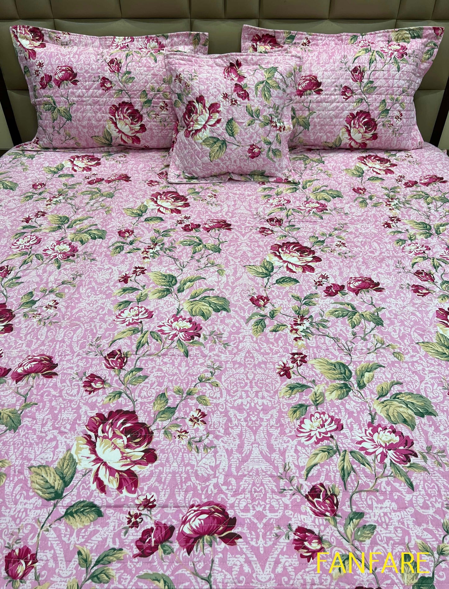 Quilted Bedcover 5pc Set