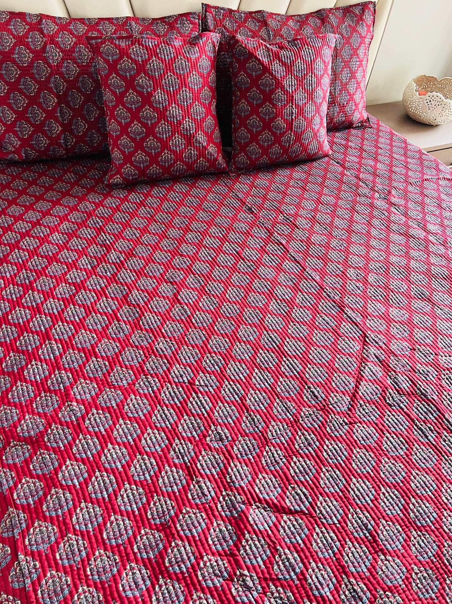 Gulbahaar Quilted Bedcover 5pc Set