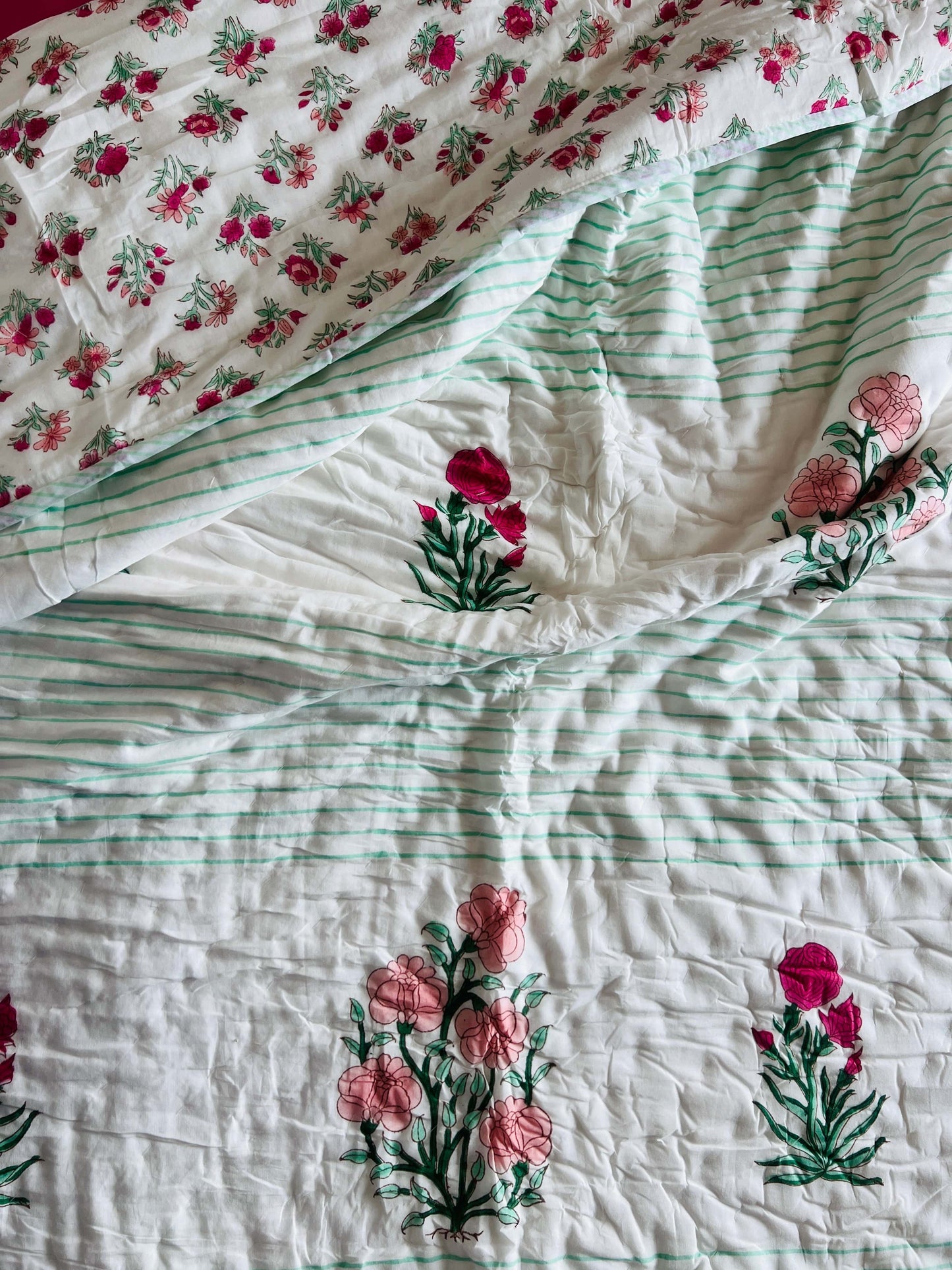 Handblock Reversible Quilt