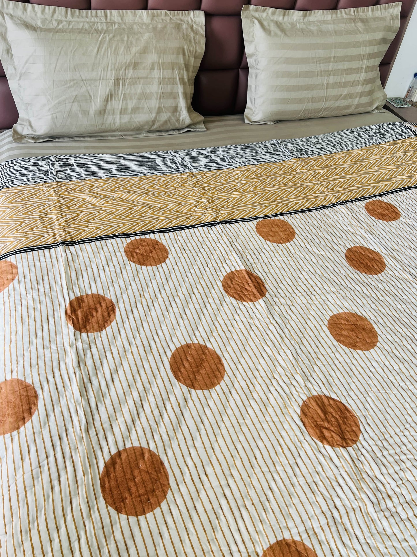 Handblock Reversible Quilt