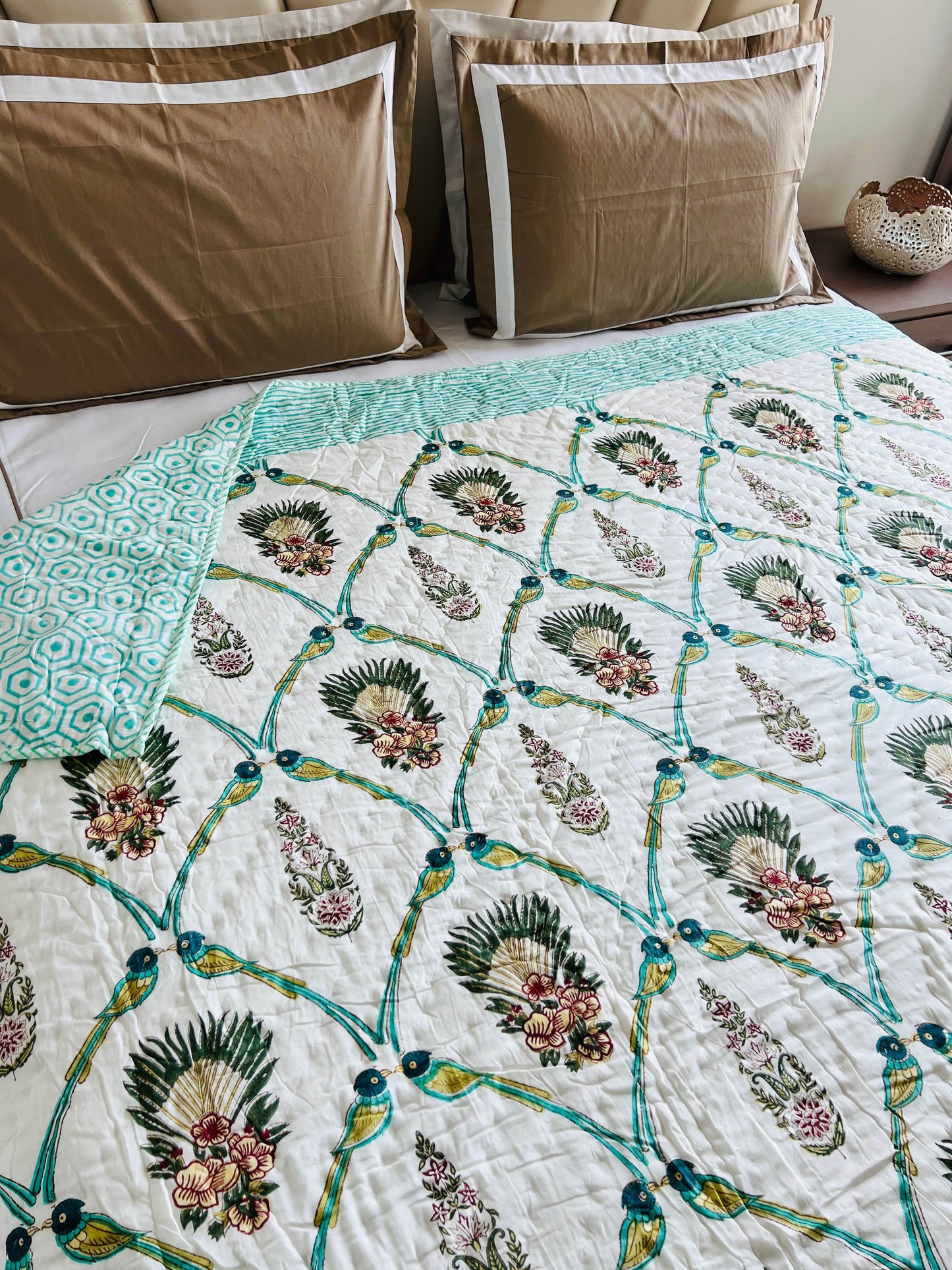 Handblock Reversible Quilt