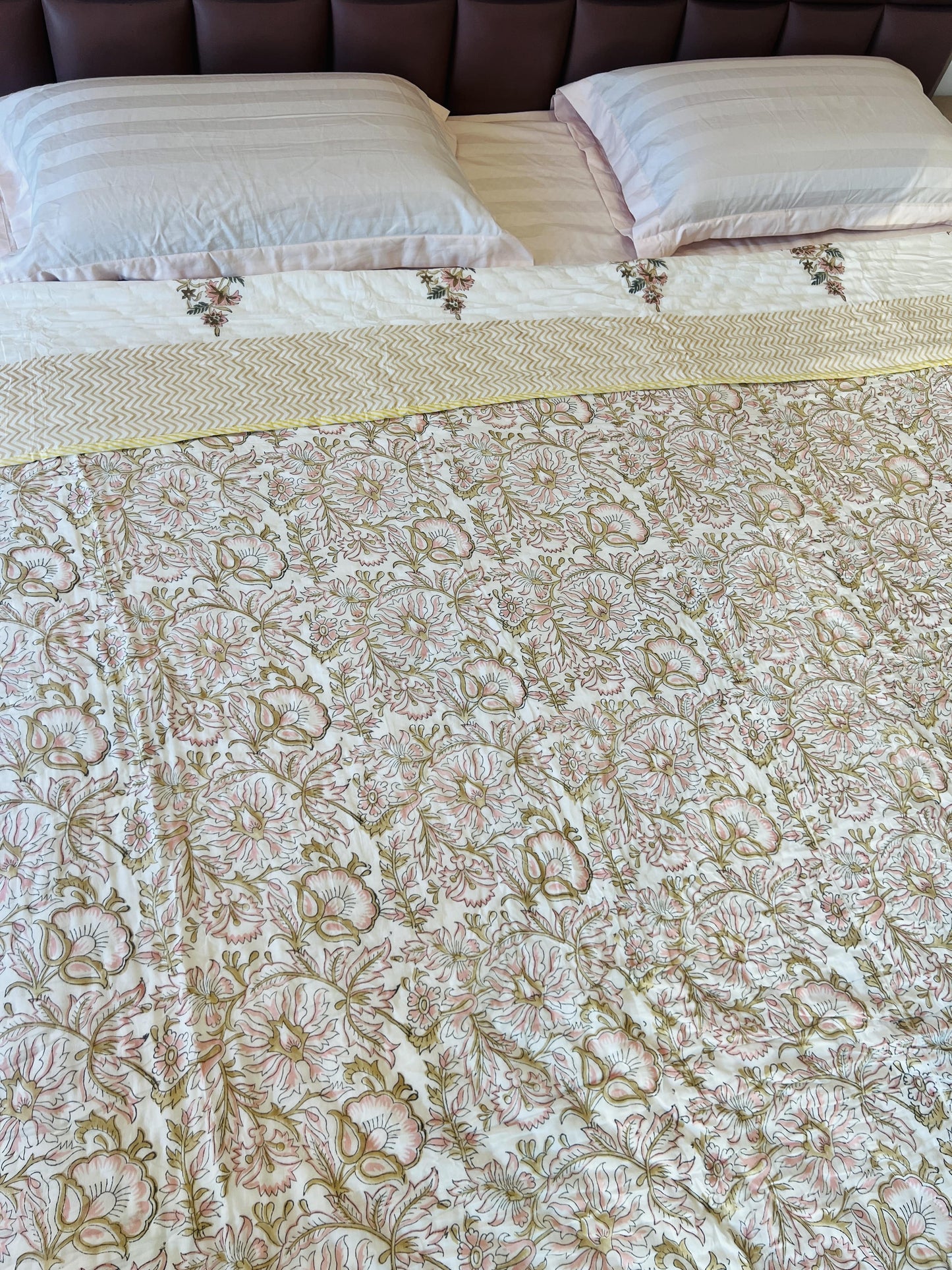 Handblock Reversible Quilt