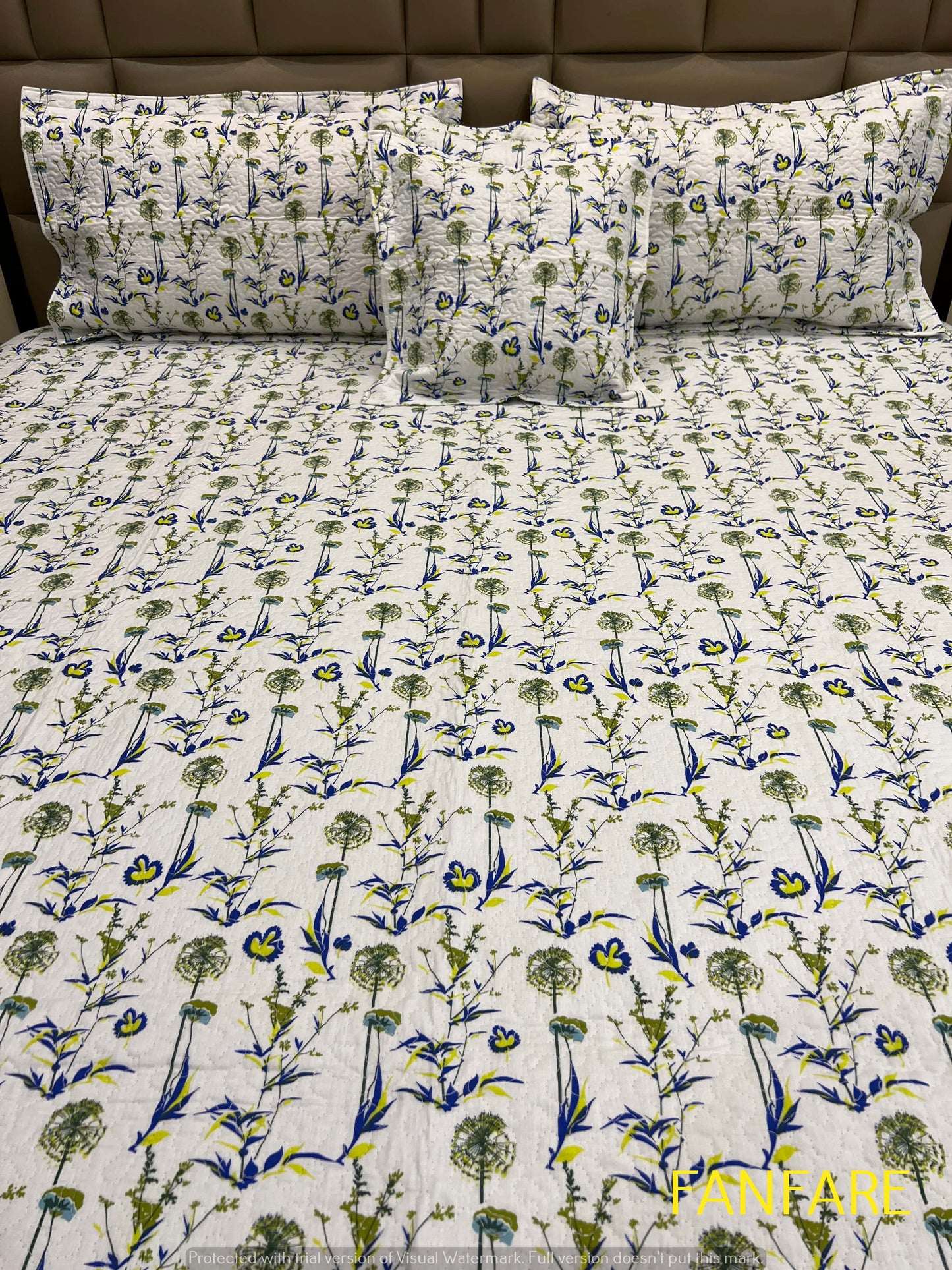Quilted Bedcover 5pc Set