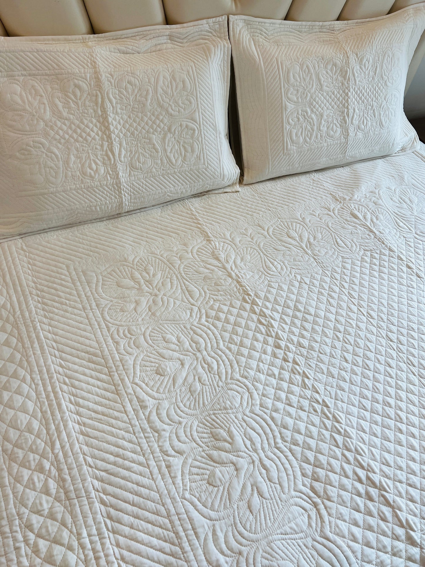 Elegance Quilted Bedcover 3pc Set