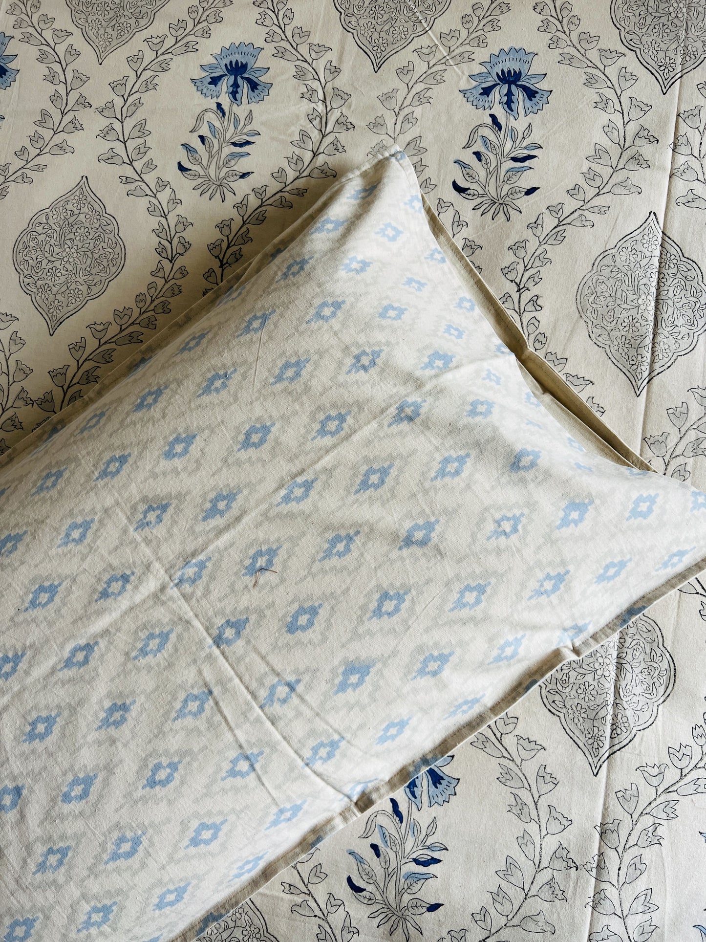 Jaal Handblock Bedsheet