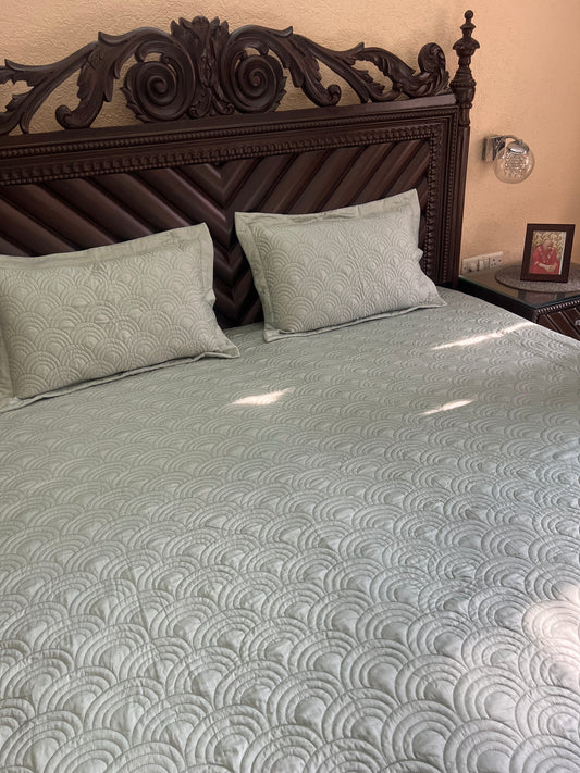 Aurora King Size Quilted Bedcover 3pc Set