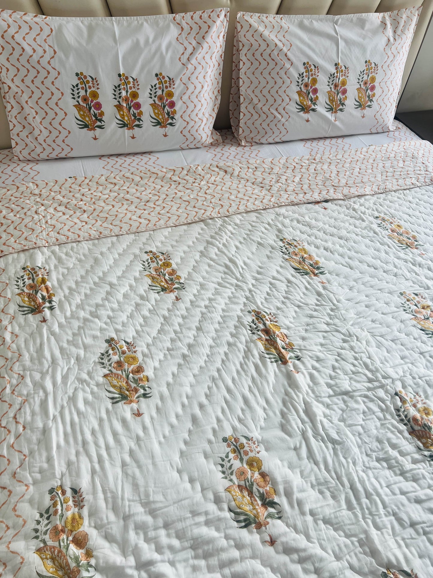 Zinnia Handblock Set