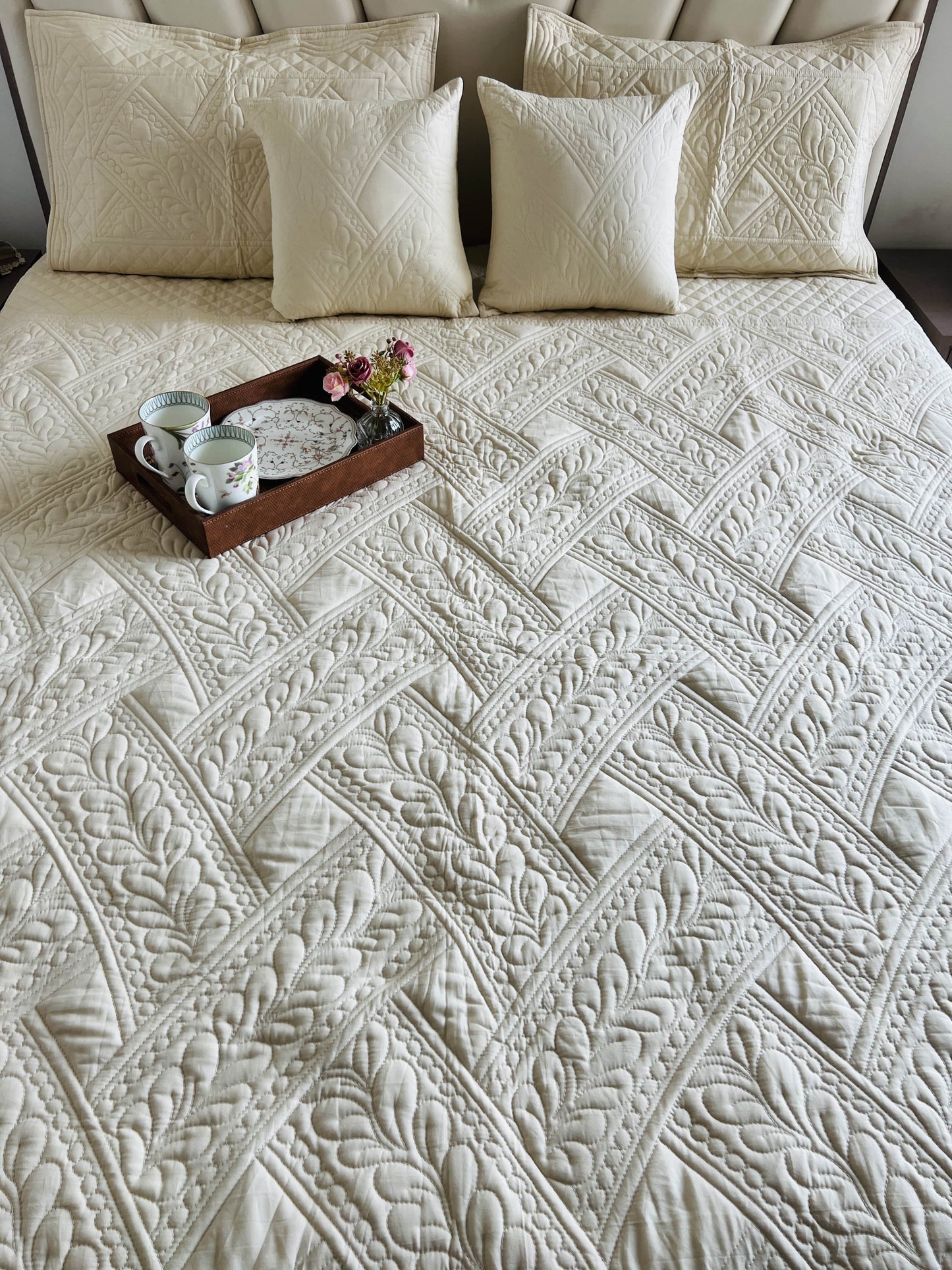 Birch Quilted Bedcover 5pc Set