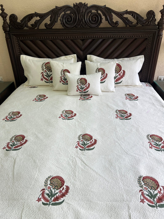 Eva Embroidered Luxury Bedcover 6pc Set