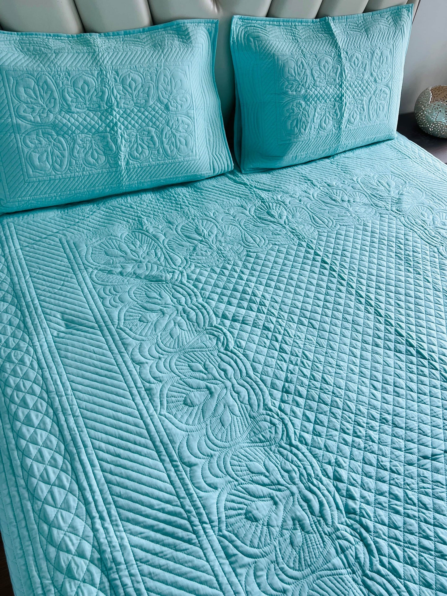 Elegance Quilted Bedcover 3pc Set