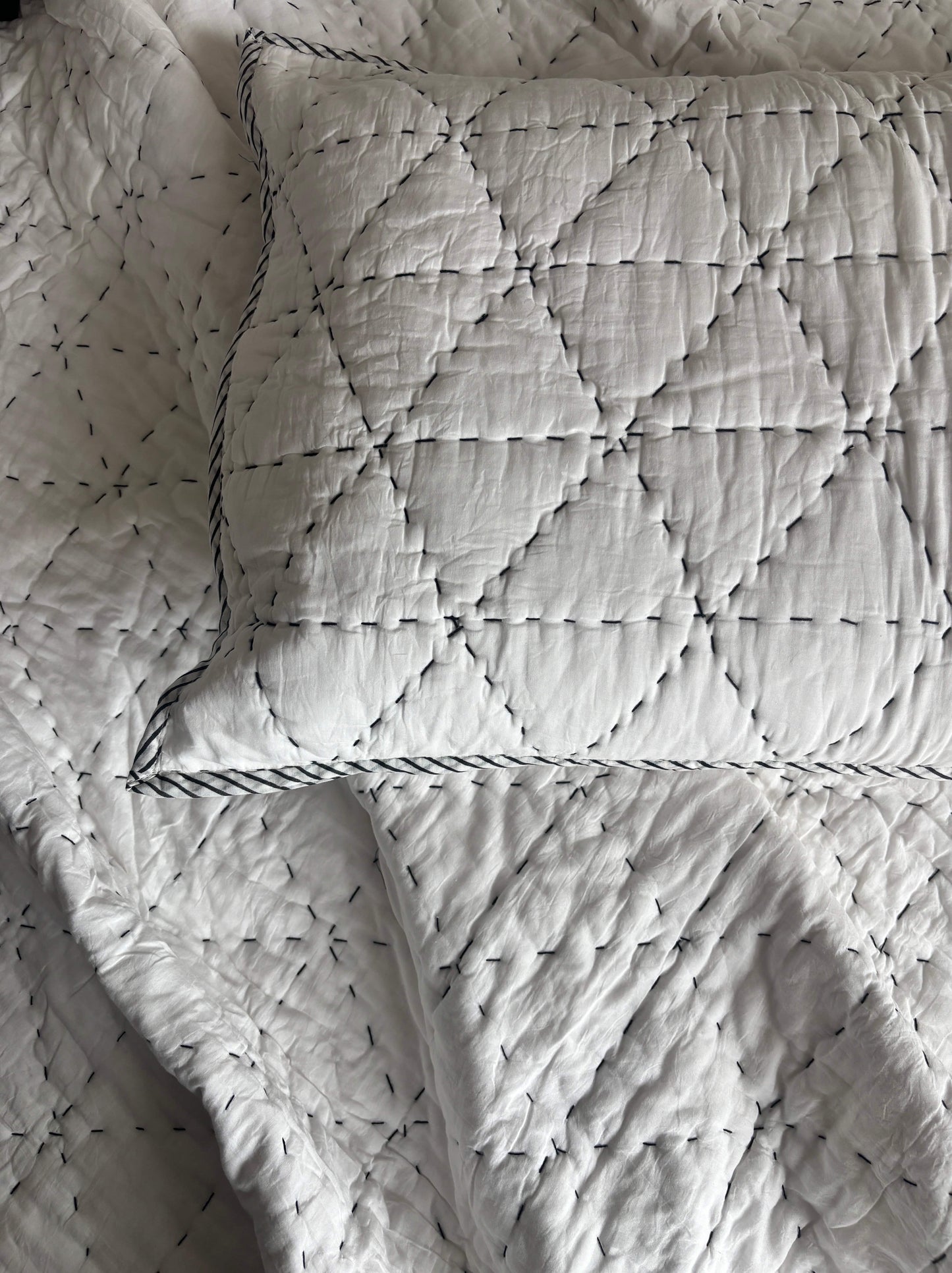 King Size Kantha Bedcover/Quilt