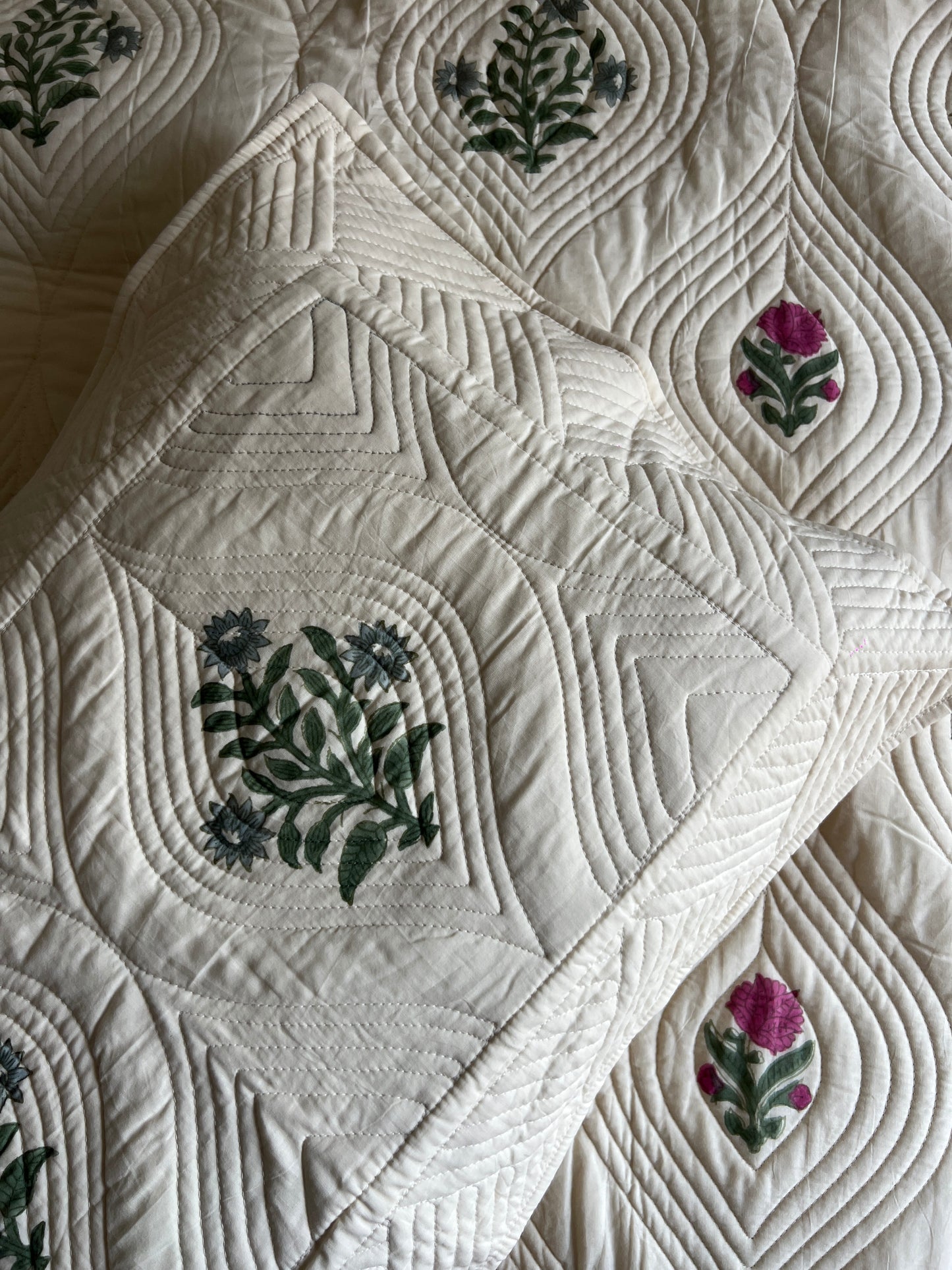 Botanica King Size Quilted Bedcover 3pc Set