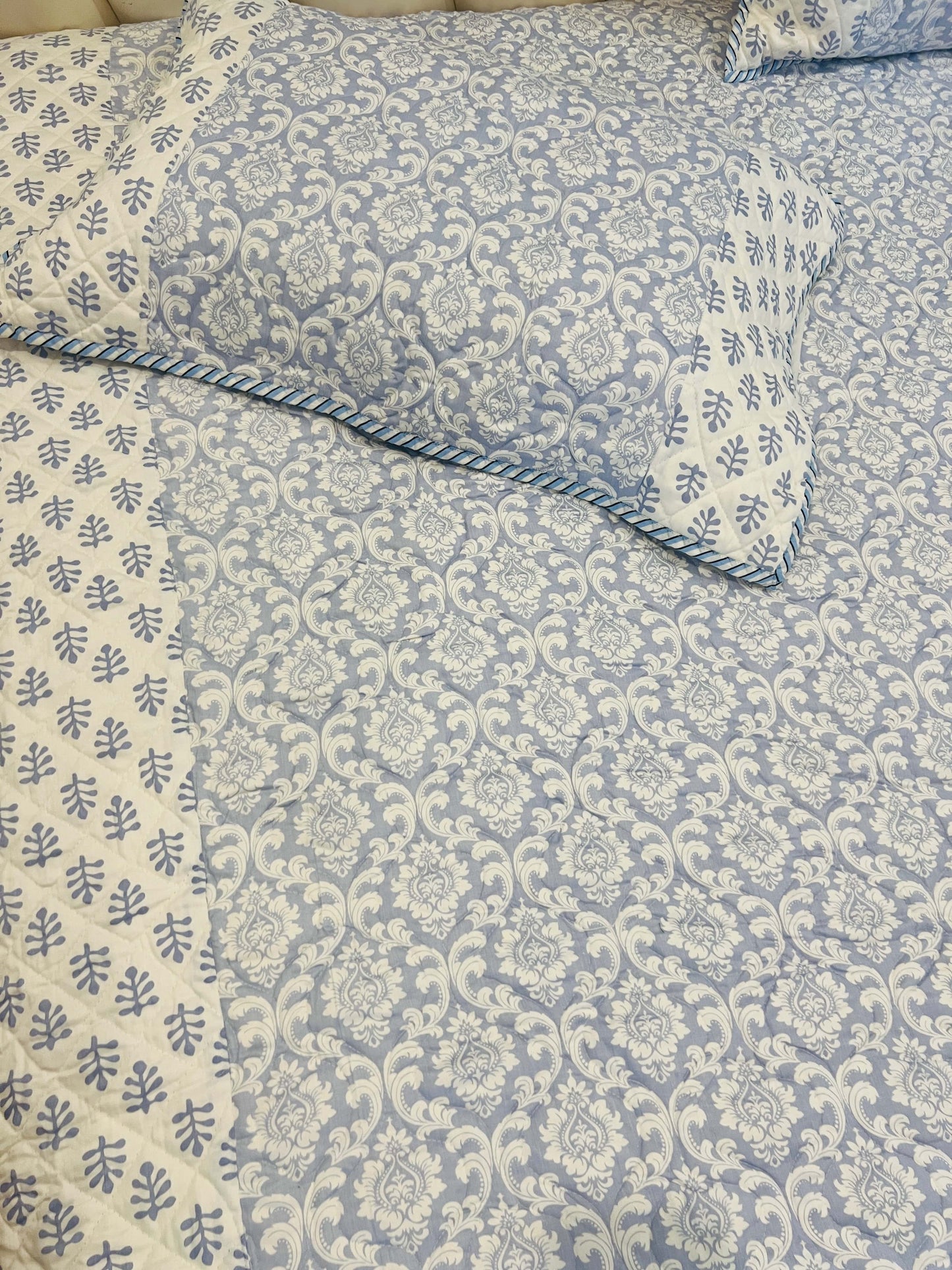 Printed Quilted Bedcover 3pc Set
