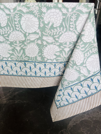 8 Seater Handblock Table Cover