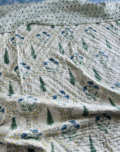 Blue Tulip Handblock Set