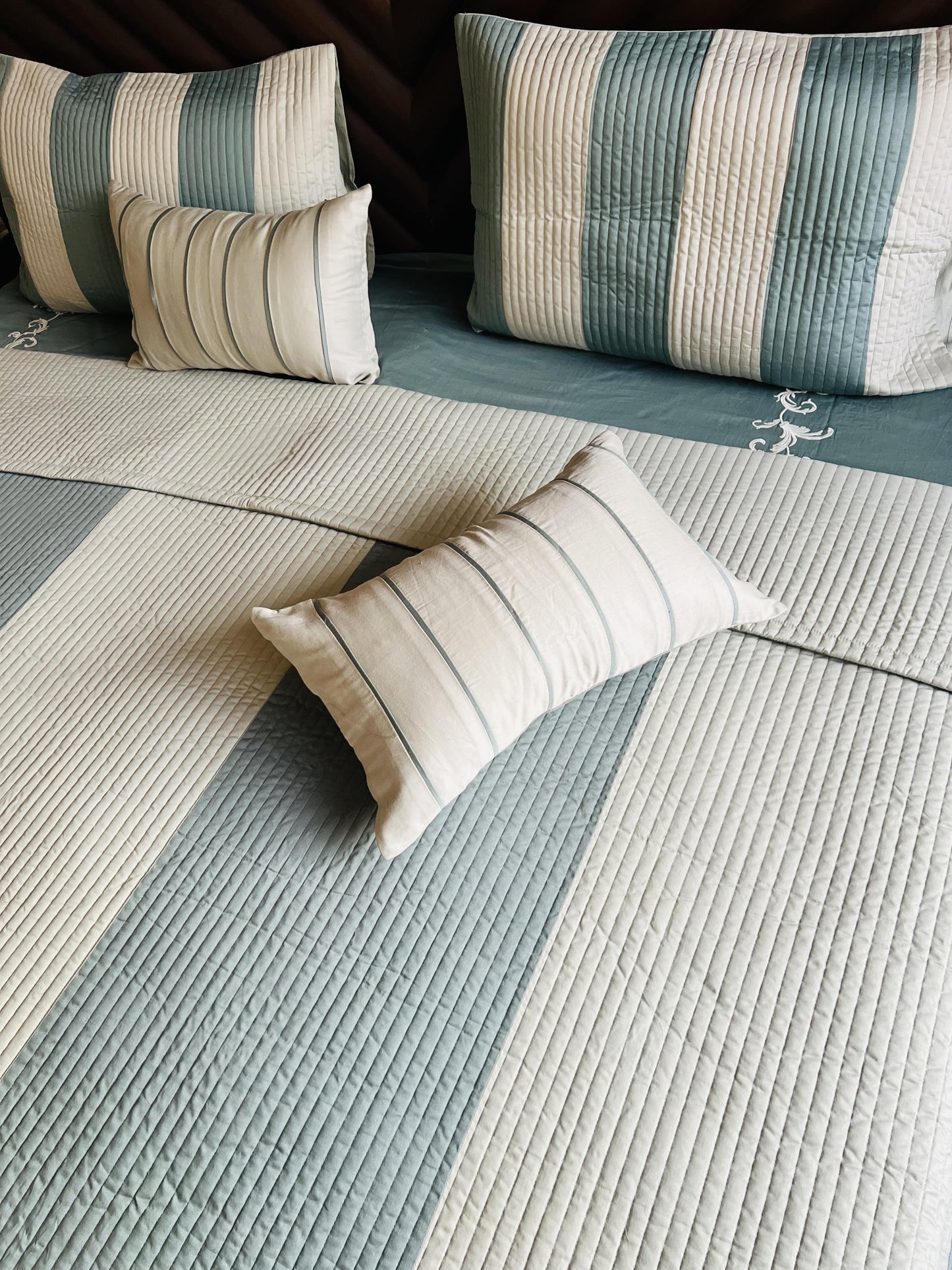 Penelope Quilted Bedcover 5pc Set