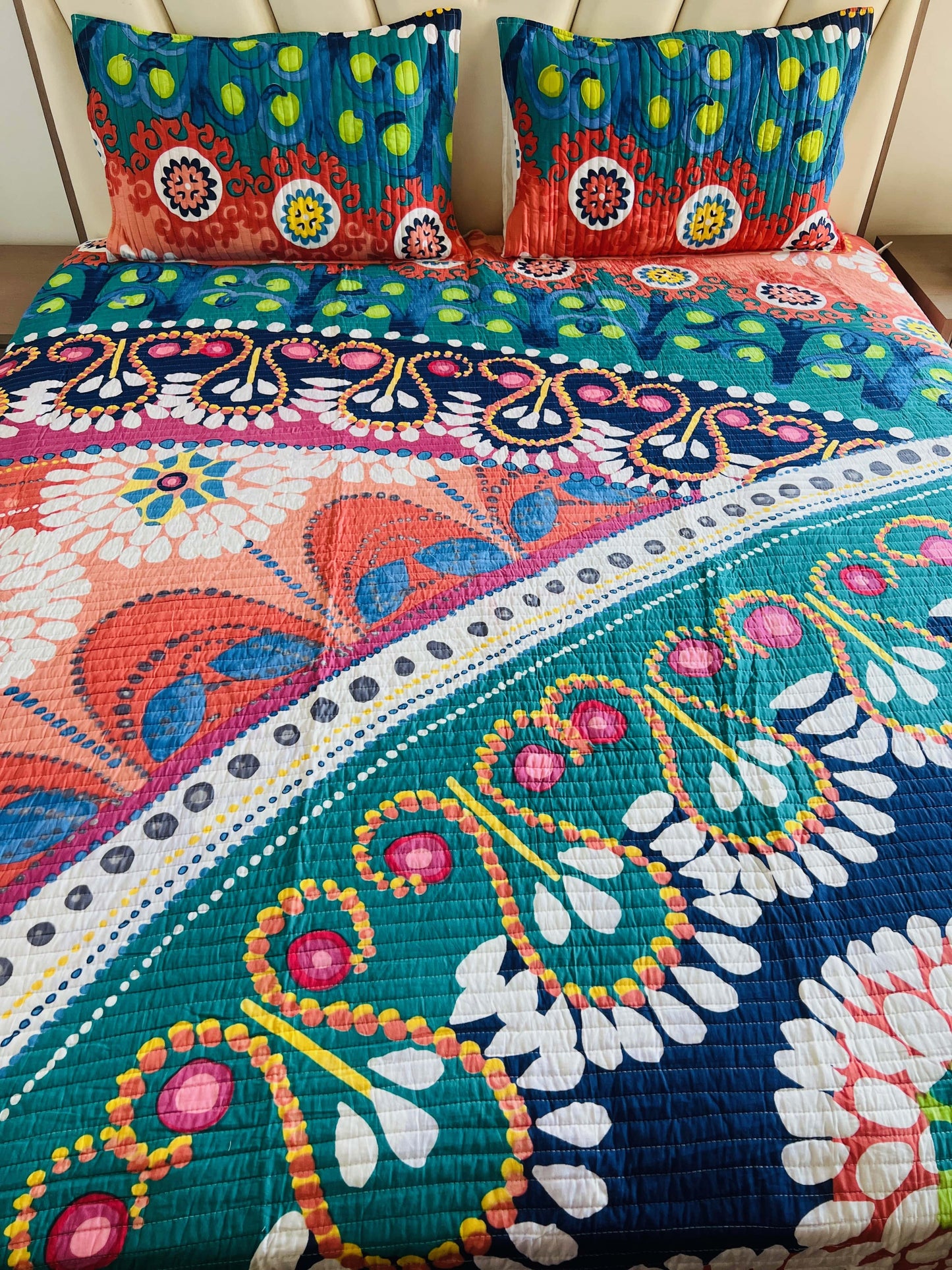 Quilted Bedcover 3pc Set