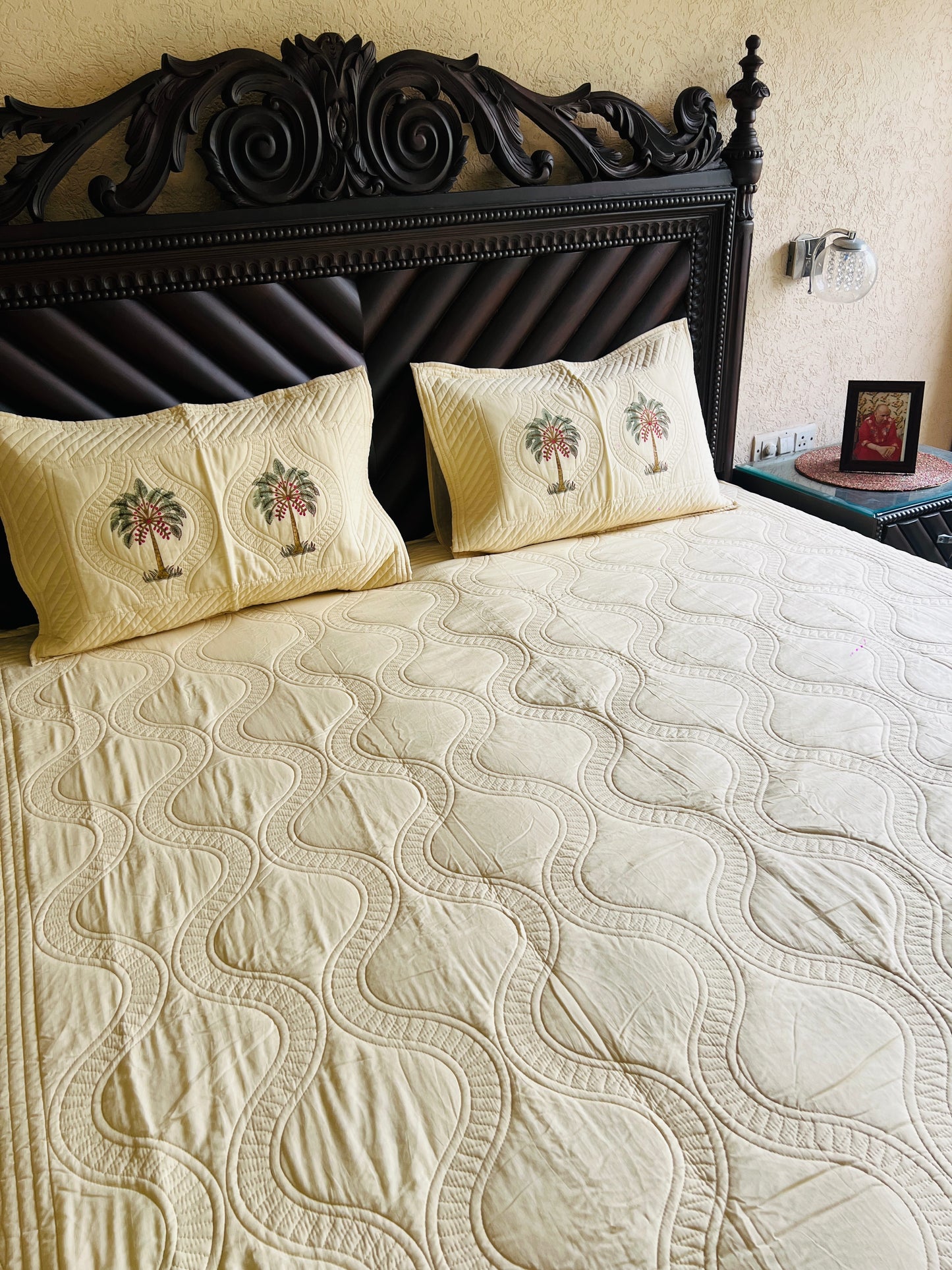 Jaal Handblock Bedcover