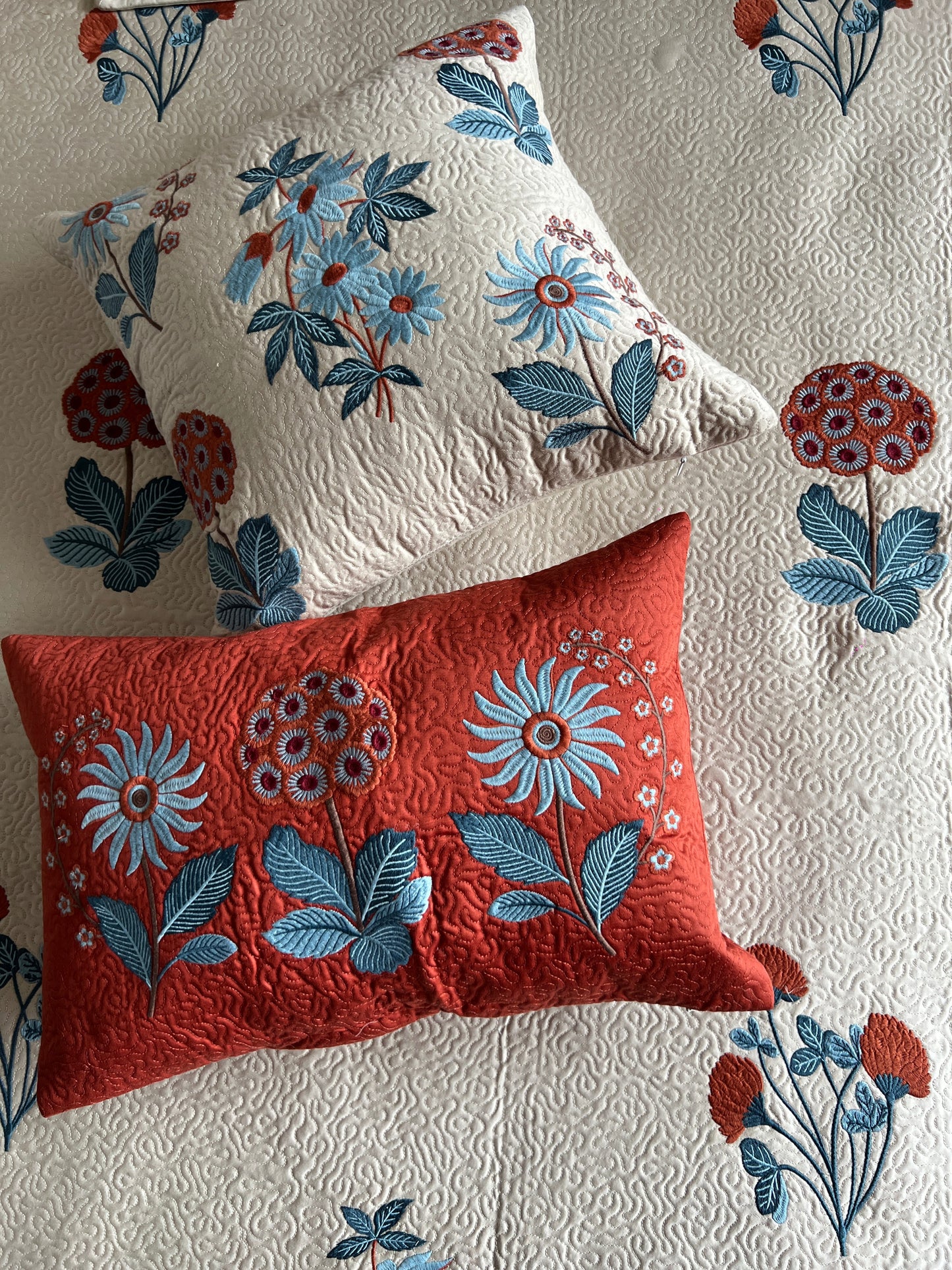 Ira Embroidered Luxury Bedcover 6pc Set