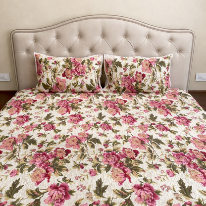 Gulabo Printed Quilted Bedcover 3pc Set