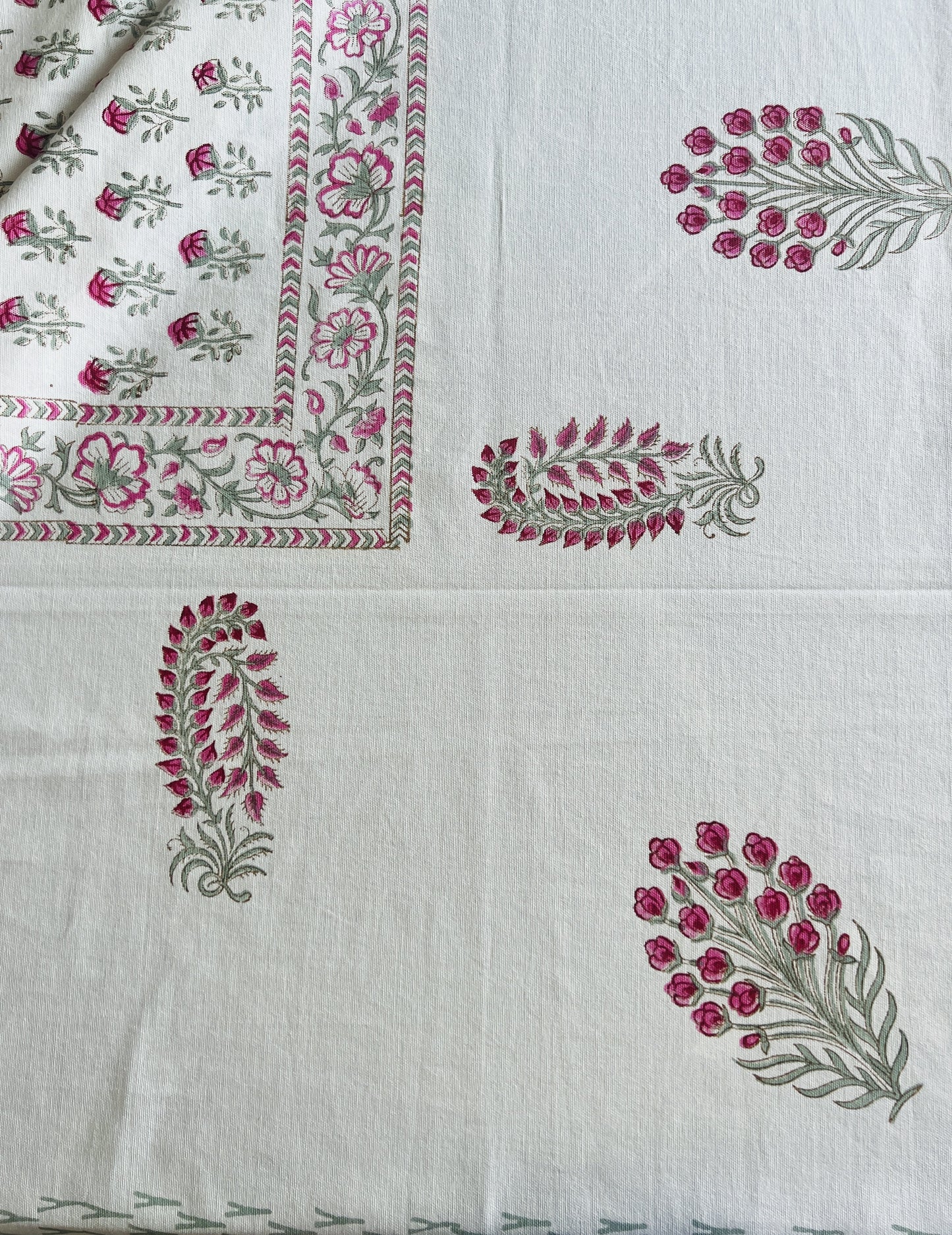 8 Seater Handblock Table Cover