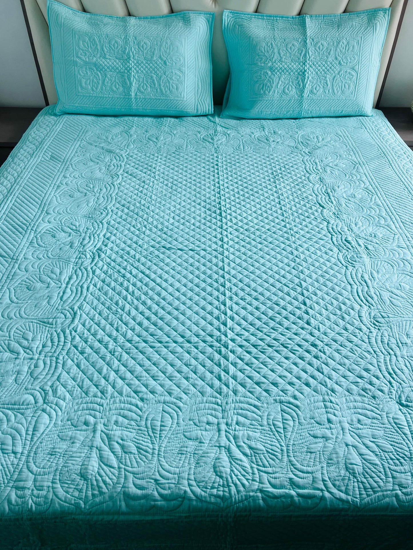 Elegance Quilted Bedcover 3pc Set