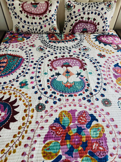 Quilted Bedcover 3pc Set