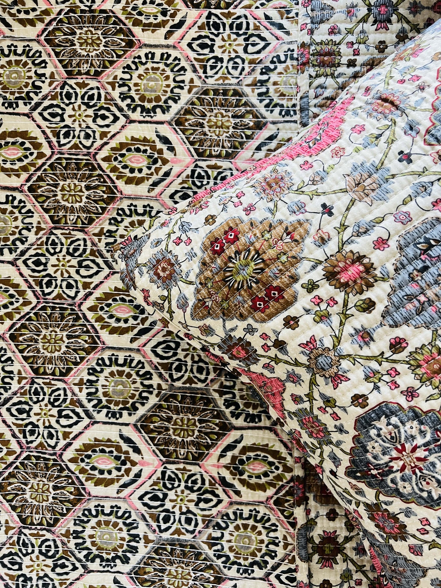 Kilm Quilted Reversible Bedcover 5pc Set