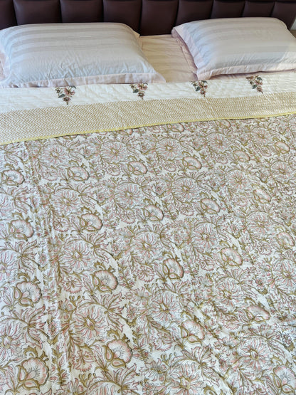Handblock Reversible Quilt