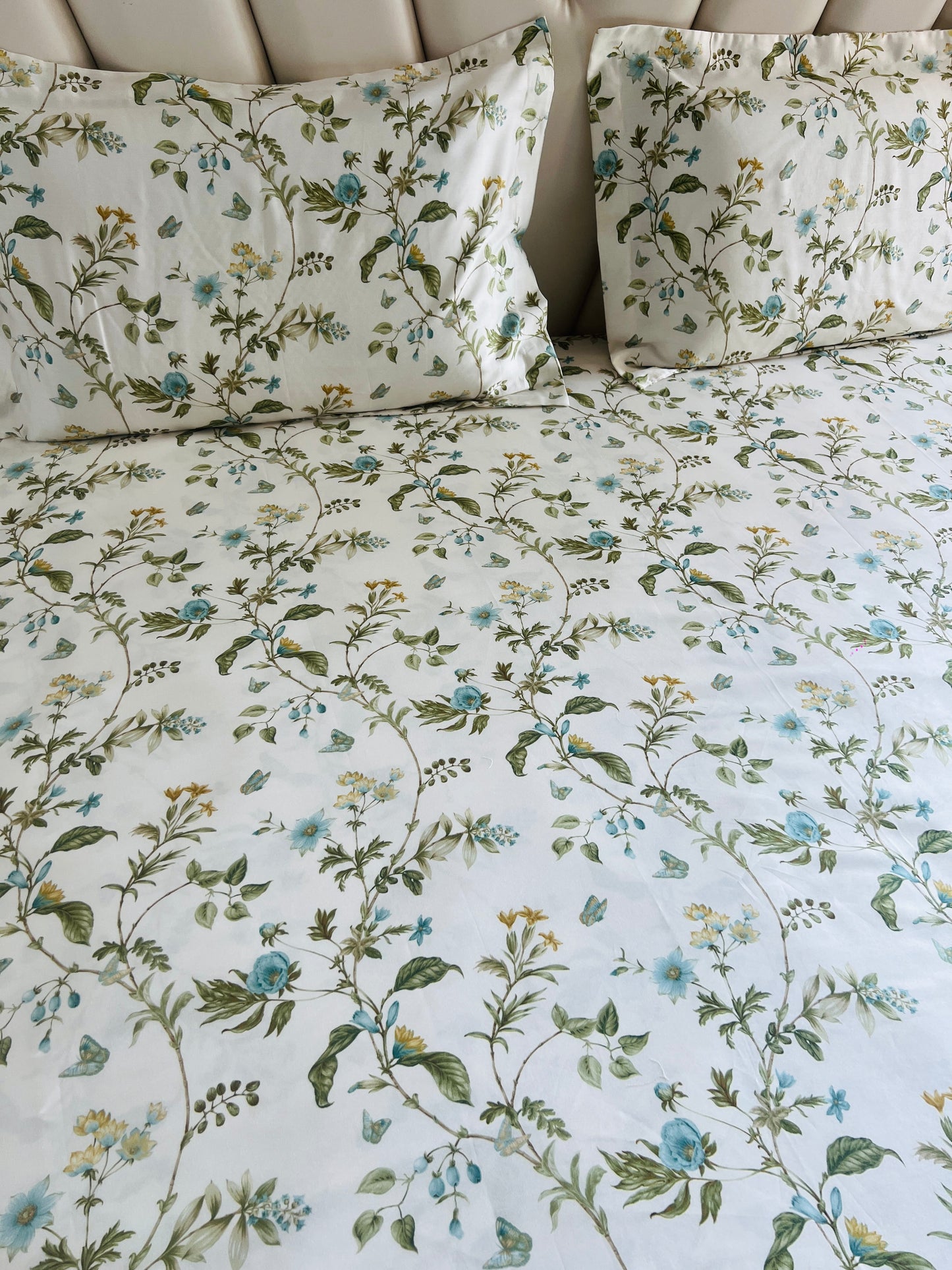 Floral King Size Printed Bedsheet