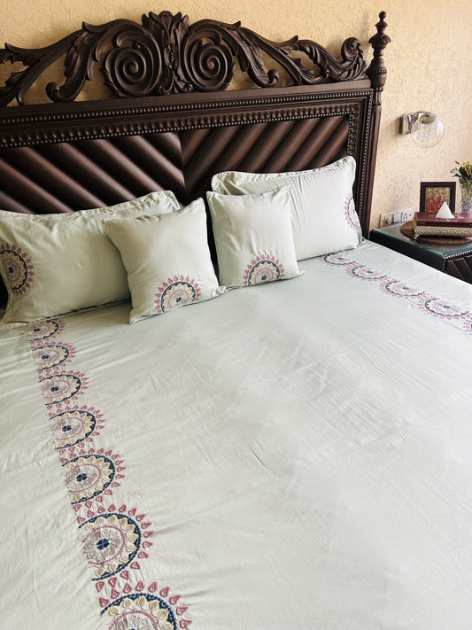 Mandala Luxury Embroidery Bedsheet