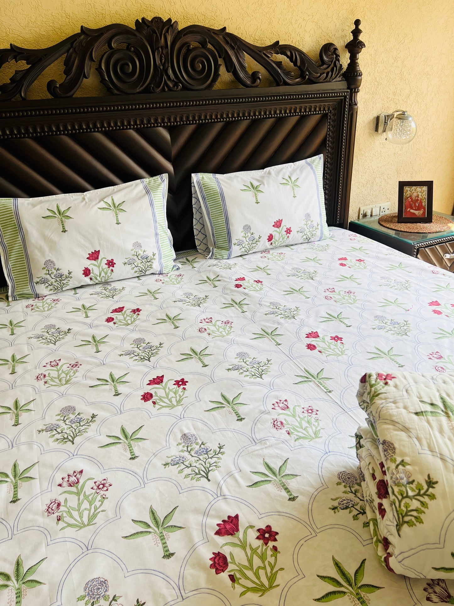 Tulip Jaal Handblock Set