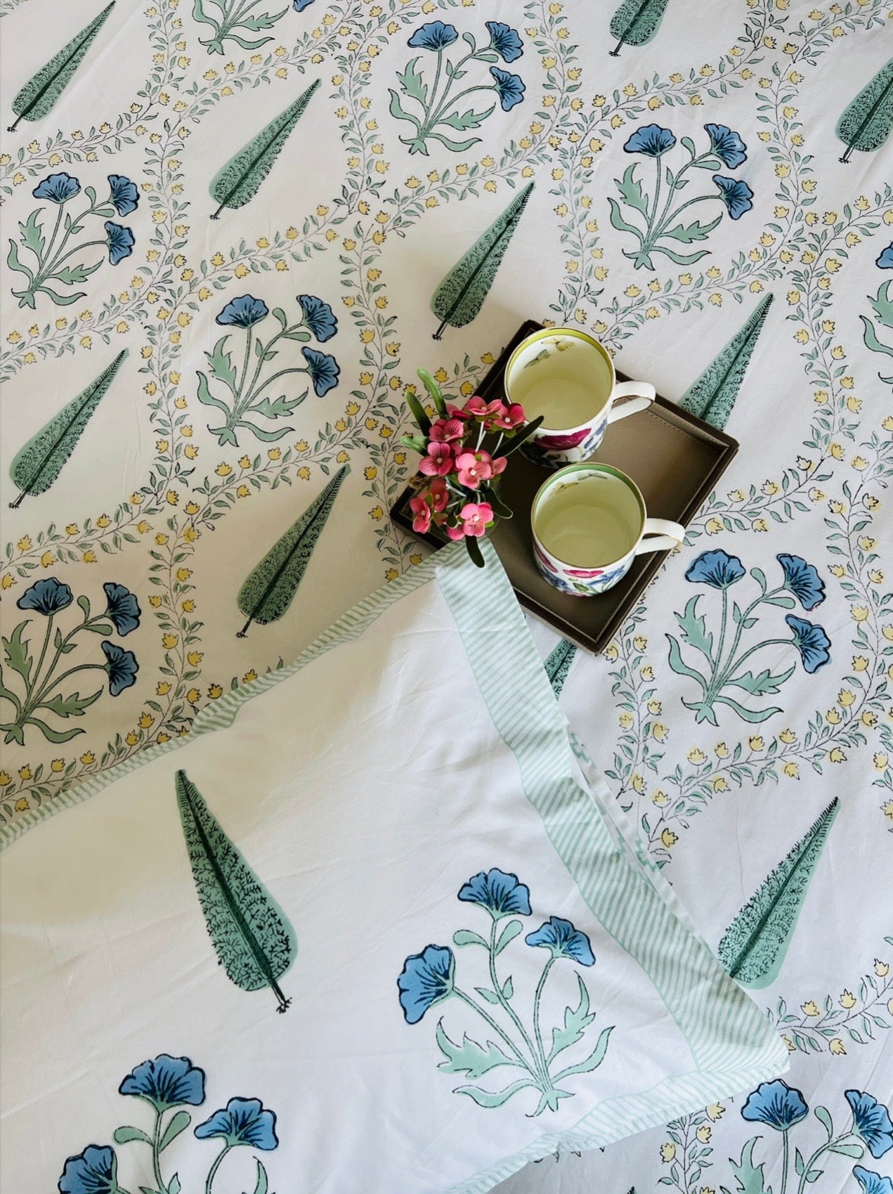 Blue Tulip Handblock Set