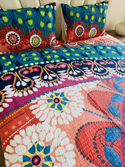 Quilted Bedcover 3pc Set