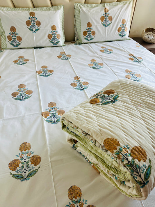 Golden Marigold Handblock Set