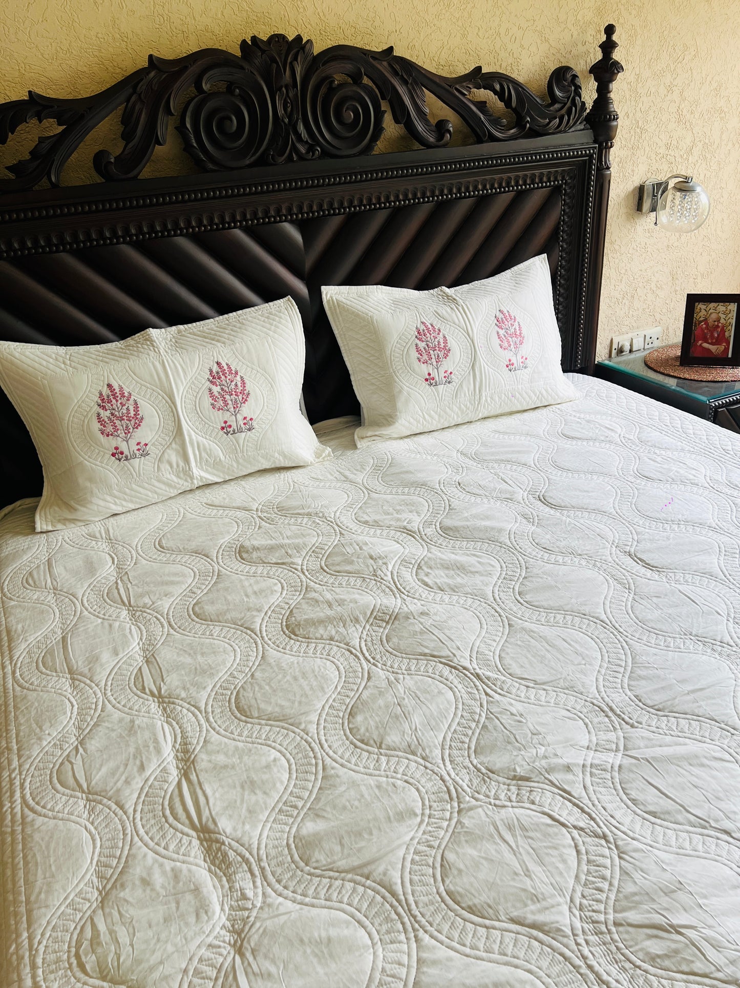 Jaal Handblock Bedcover