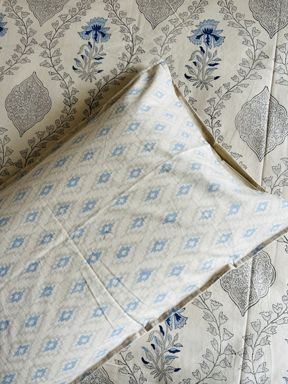 Jaal Handblock Bedsheet