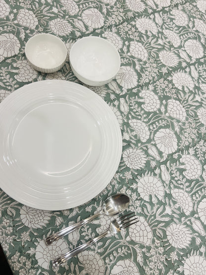 8 Seater Handblock Table Cover