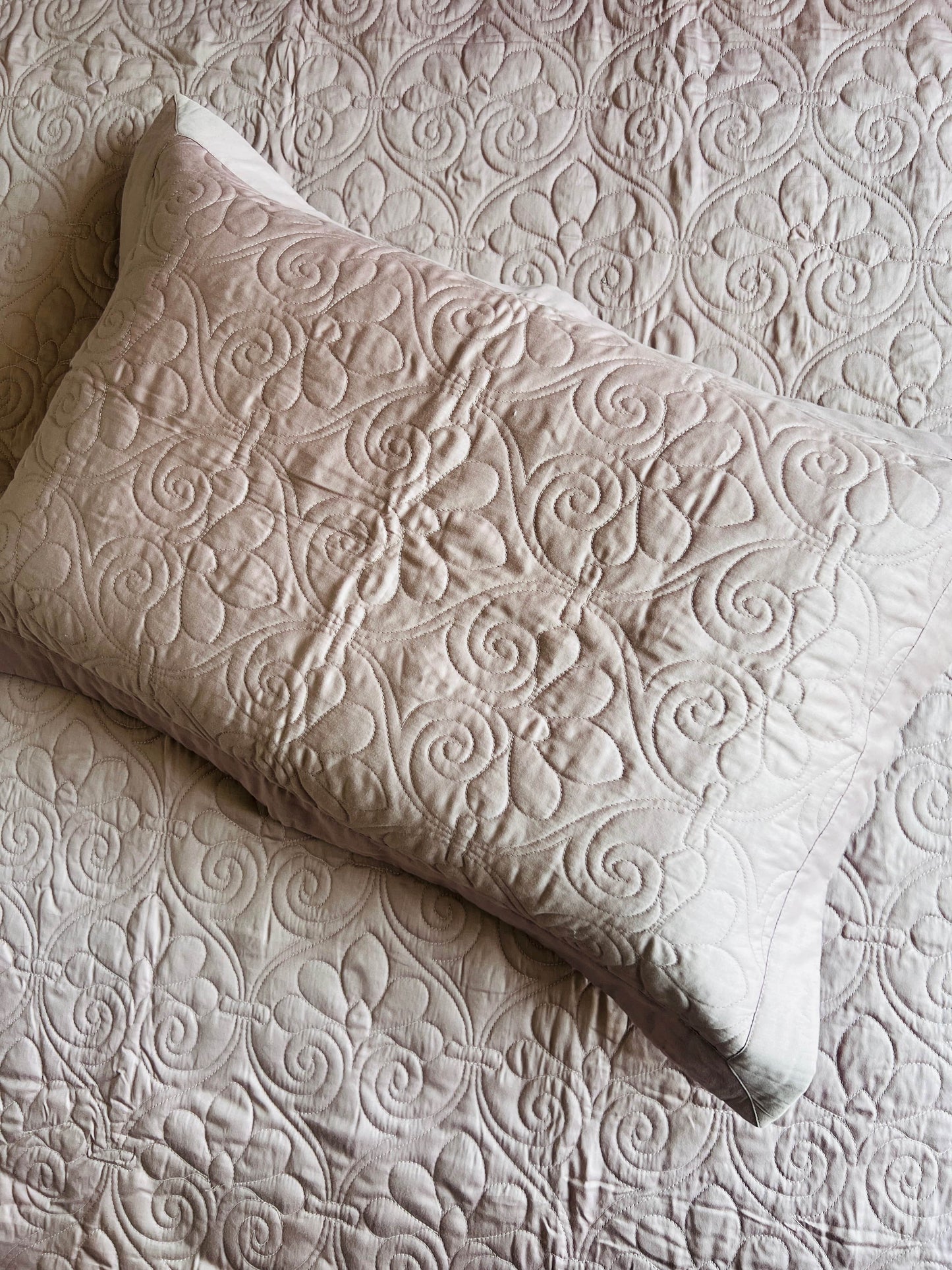Amara Quilted Solid Bedcover 3pc Set
