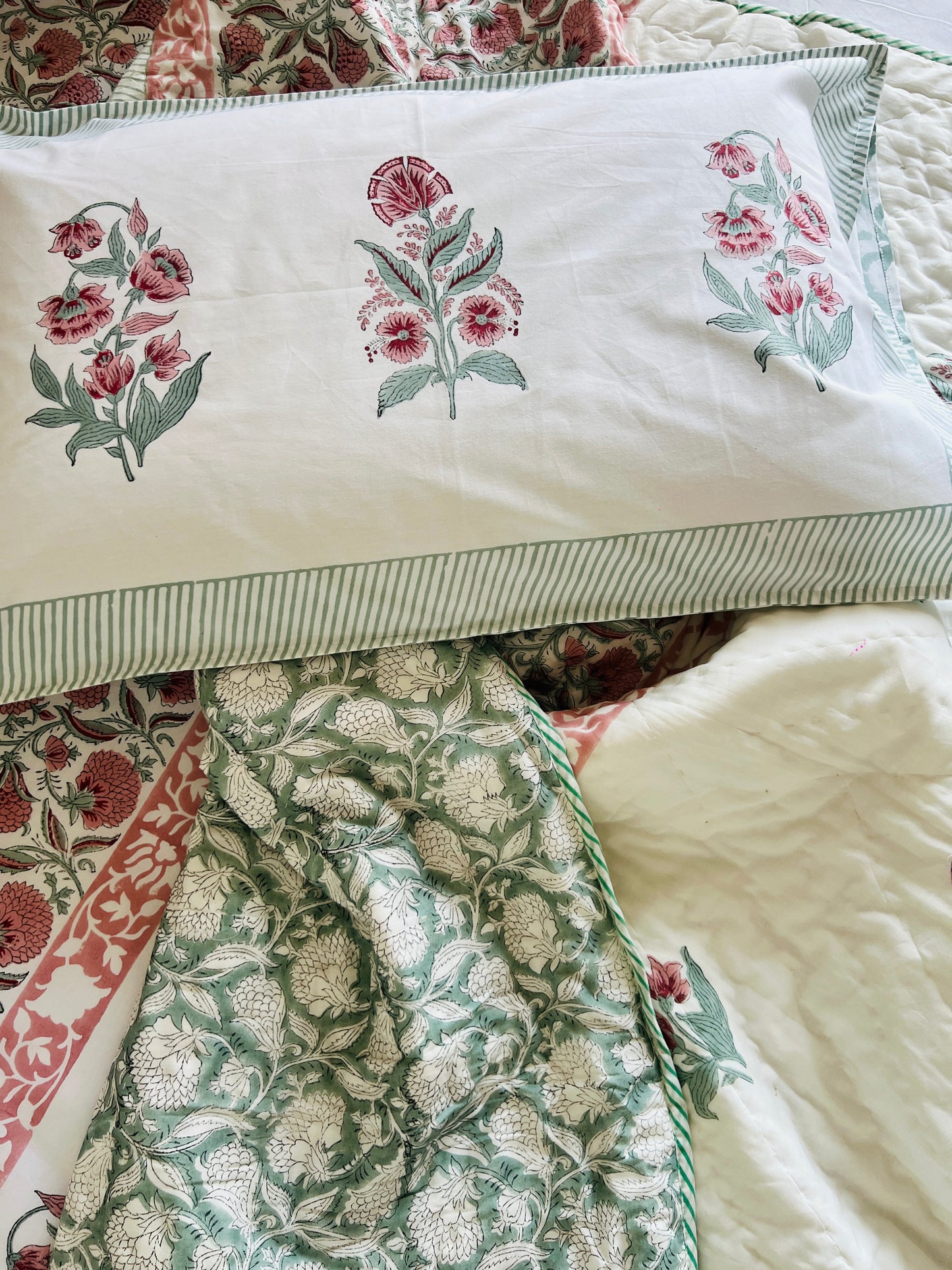 Carnation Handblock Set