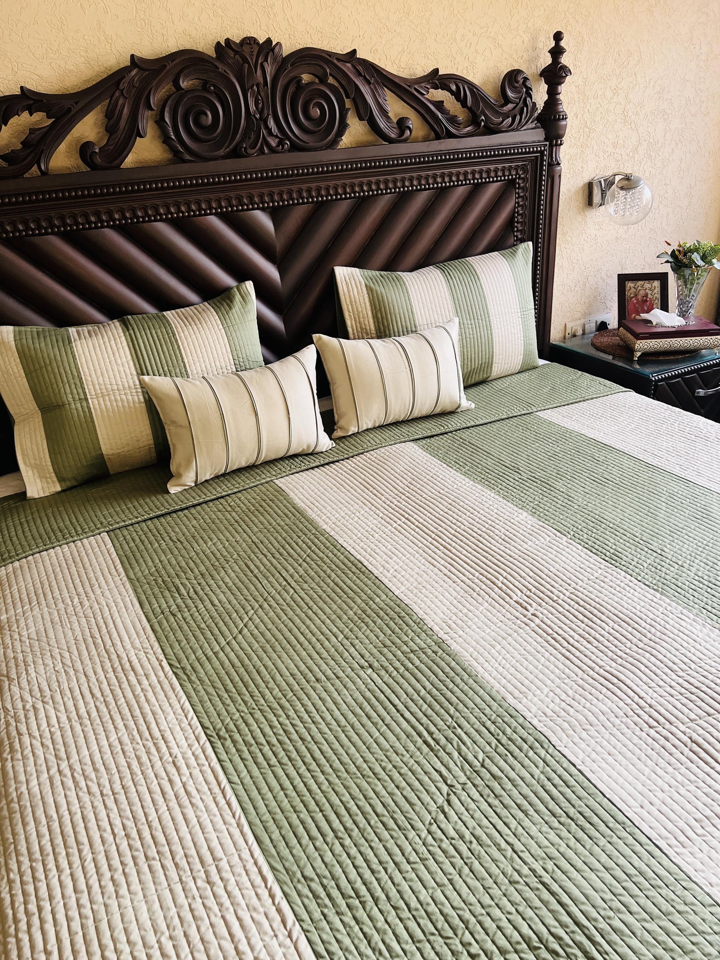 Penelope Quilted Bedcover 5pc Set