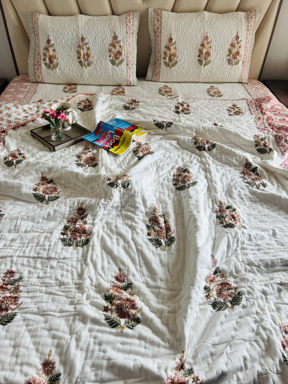 Handblock Reversible Quilt