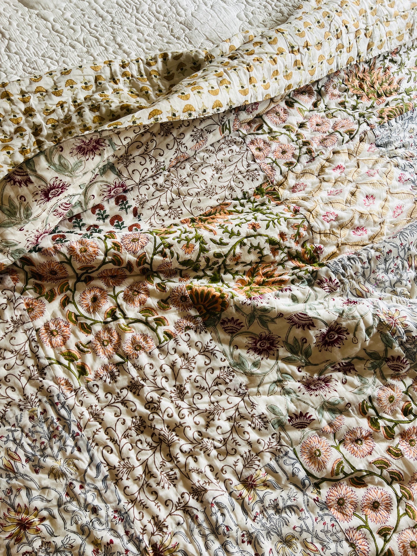 Patchwork Handblock Reversible Quilt