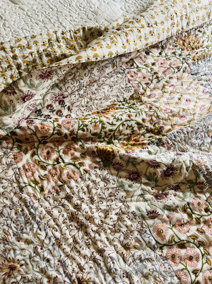 Patchwork Handblock Reversible Quilt