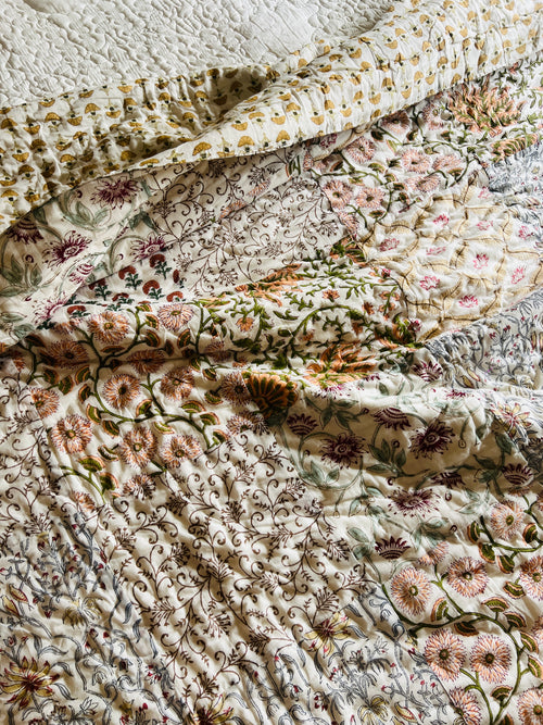 Patchwork Handblock Reversible Quilt