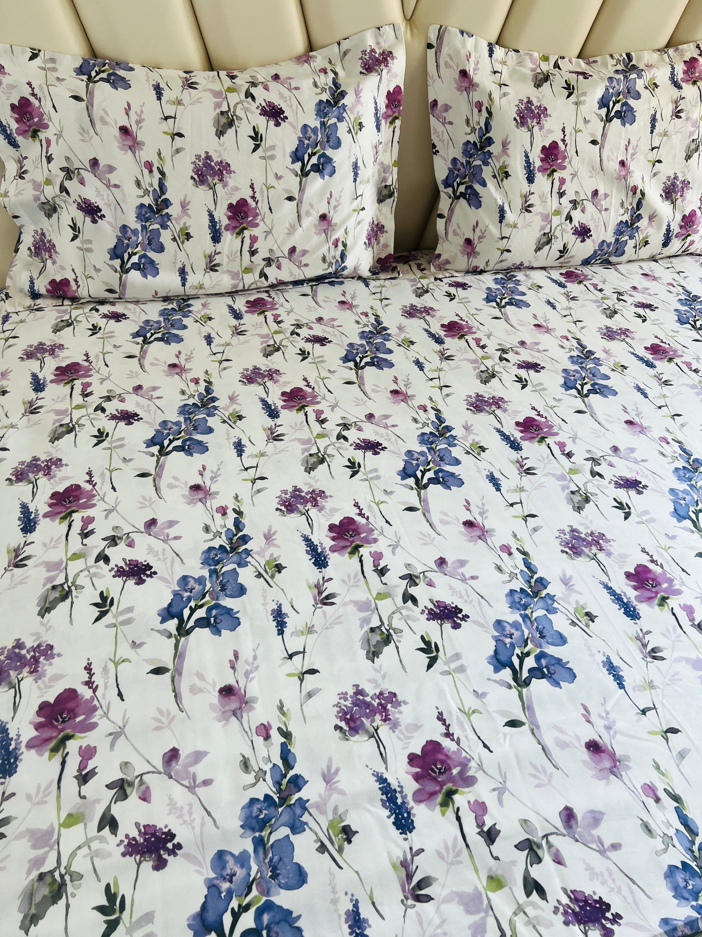 Floral King Size Printed Bedsheet