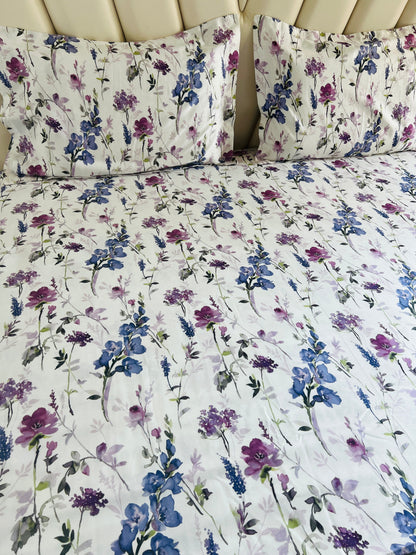 Floral King Size Printed Bedsheet