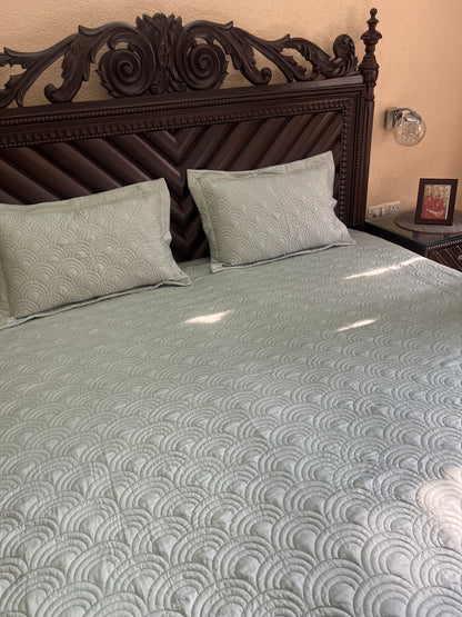 Aurora King Size Quilted Bedcover 3pc Set