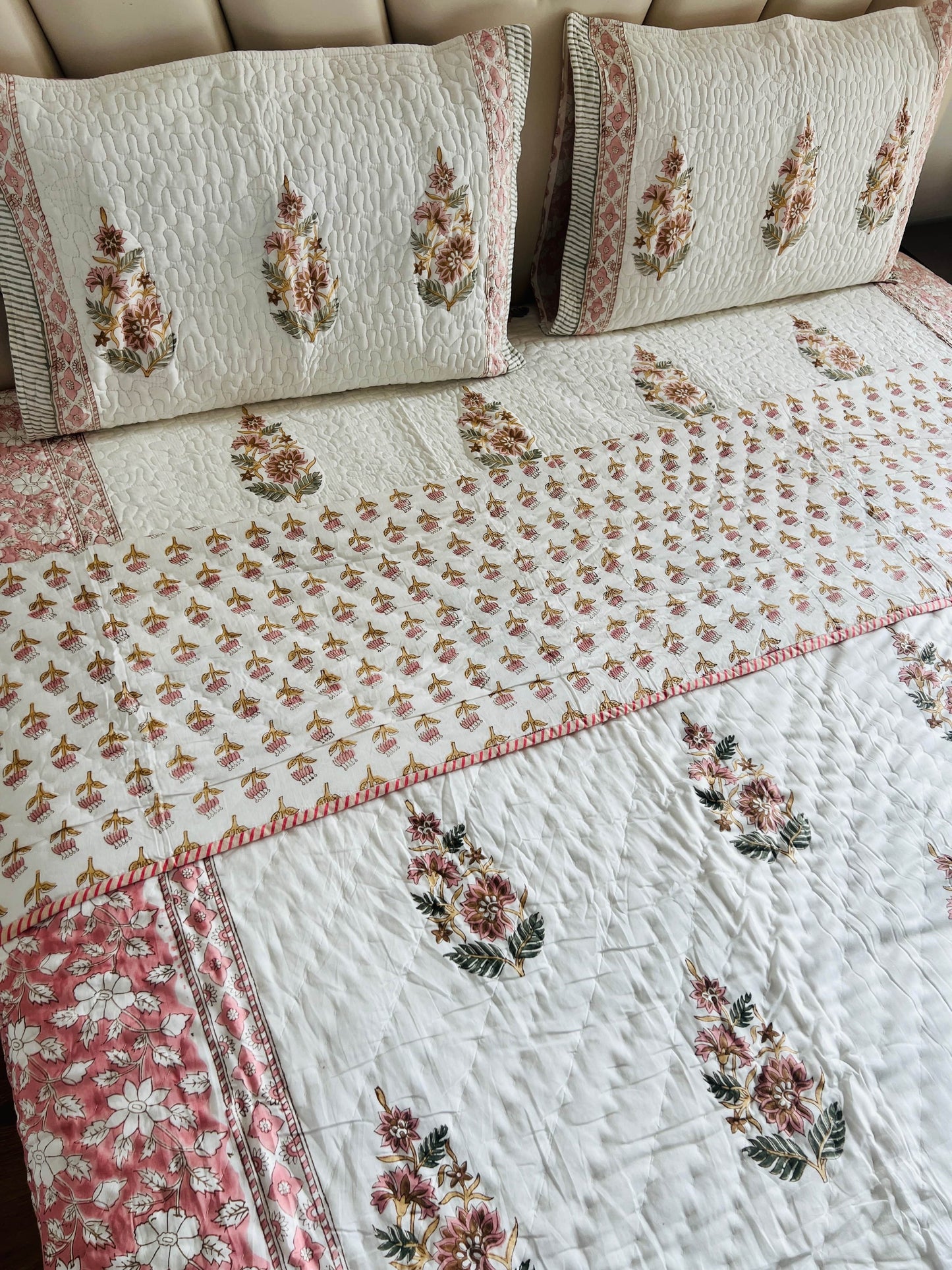 Handblock Reversible Quilt